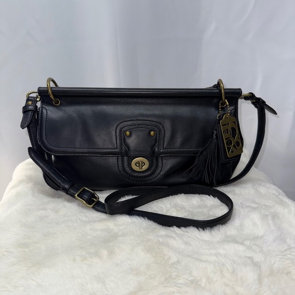 Coach City Willis 70th Anniversary Crossbody Bag Satchel Black Legacy 22062 - Picture 8 of 16